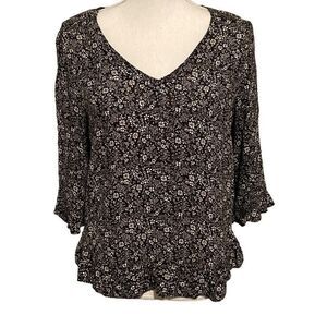 Cynthia Rowley Flowy Floral Blouse